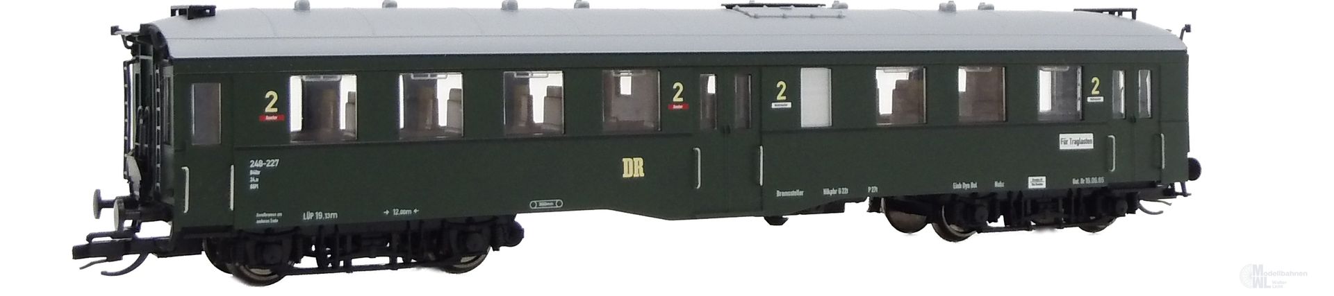 Saxonia Modellbau 120006-2 - Personenwagen DR Ep.II C4itr 2.Kl. Altenberg 2.Betr.Nr.TT 1:120