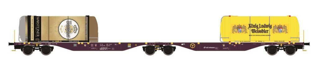 Mehano 30044 - Containerwagen RailRelease Ep.VI ggmrss'90 H0/GL