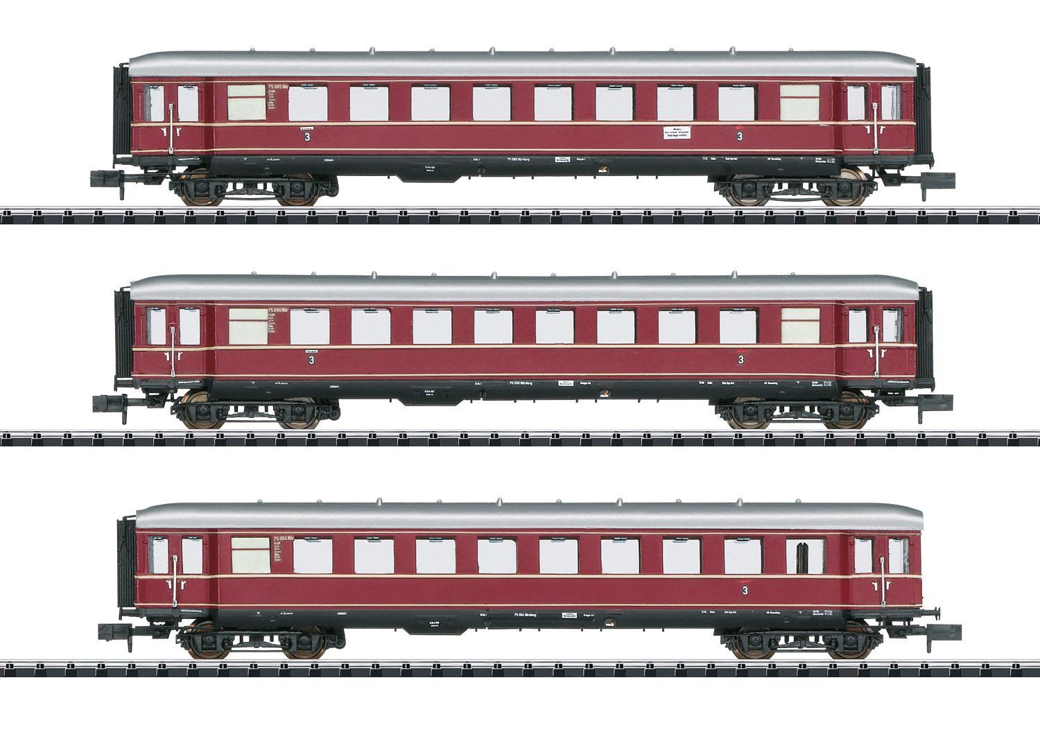 Personenwagen Set DB Ep.III 3.tlg. Die roten Bamberger Teil 1 N 1:160