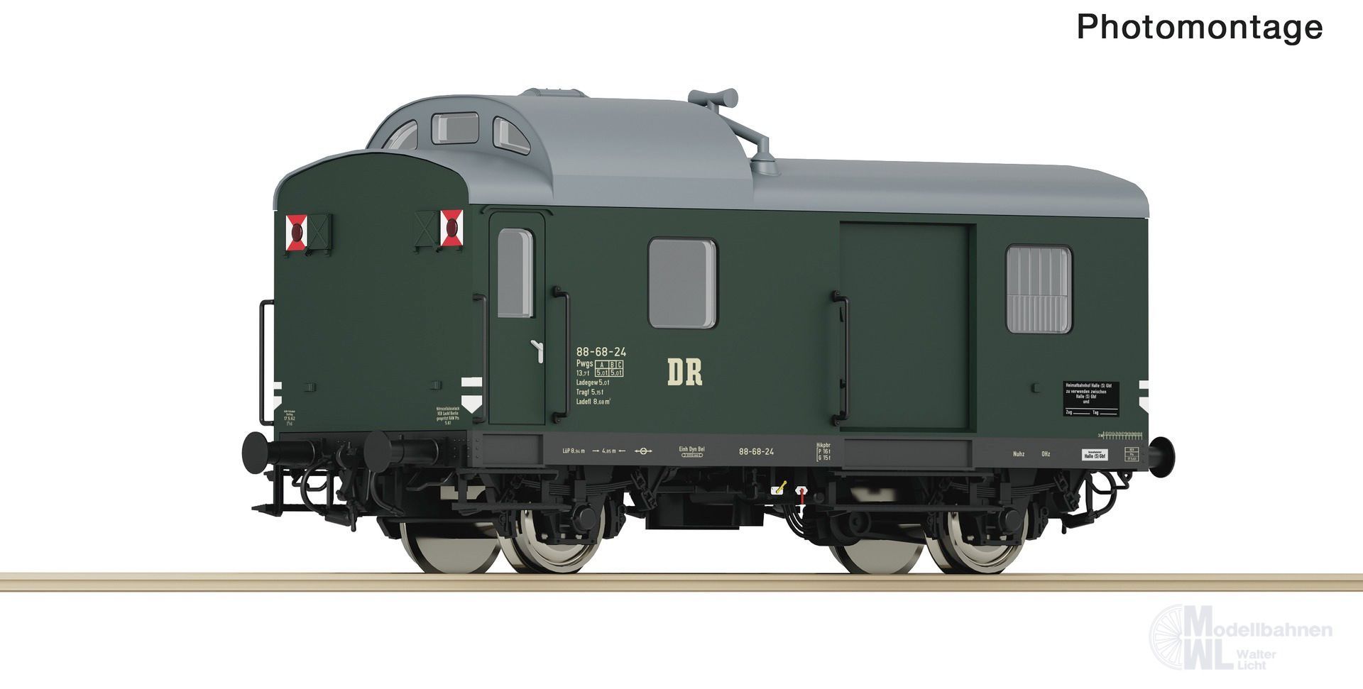 Roco 6200175 - Güterzugbegleitwagen DR Ep.III Pwgs H0/GL