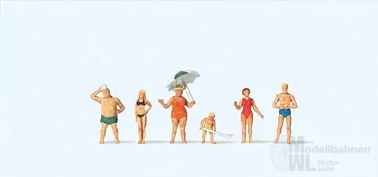 Preiser 79070 - Familie Krause am Strand N 1:160