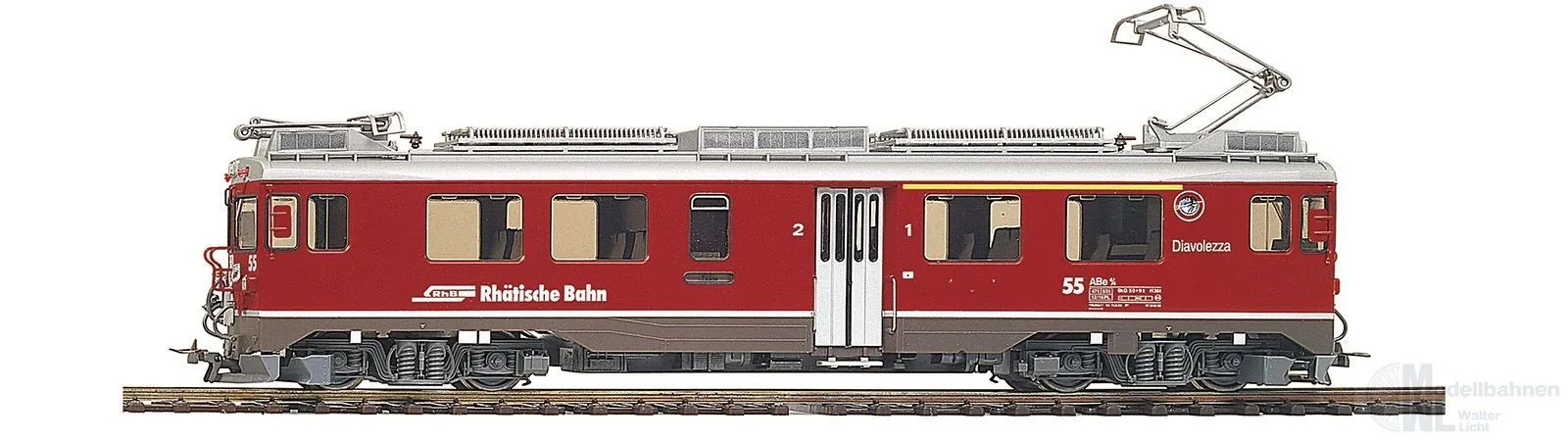 Bemo 1269107 - Triebwagen ABe 4/4 55 RhB Ep.V Berninabahn Diavolezza H0m