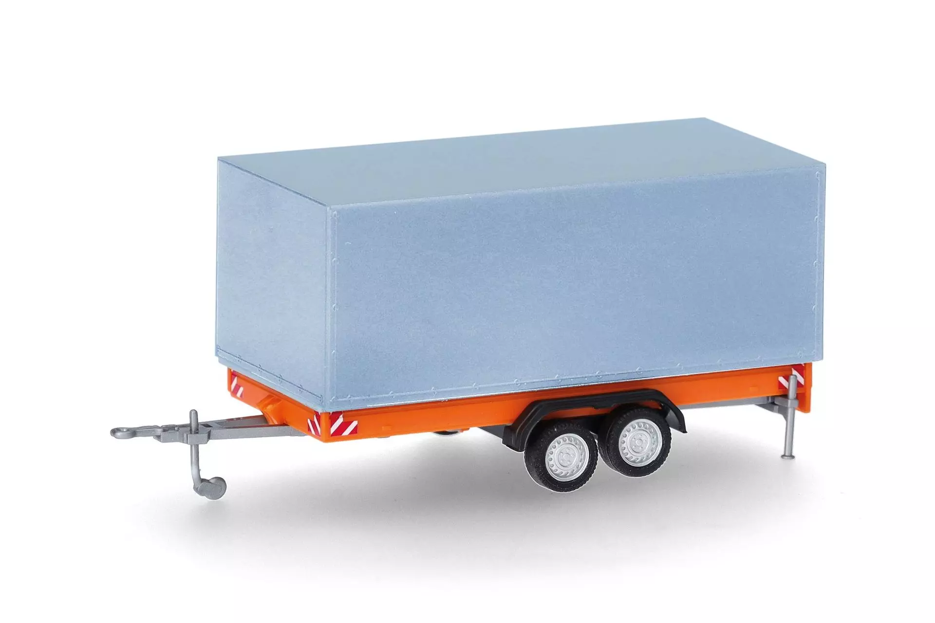 Herpa 055468 - Tandem-Planenanhänger für LKW 7,5t orange/grau H0 1:87