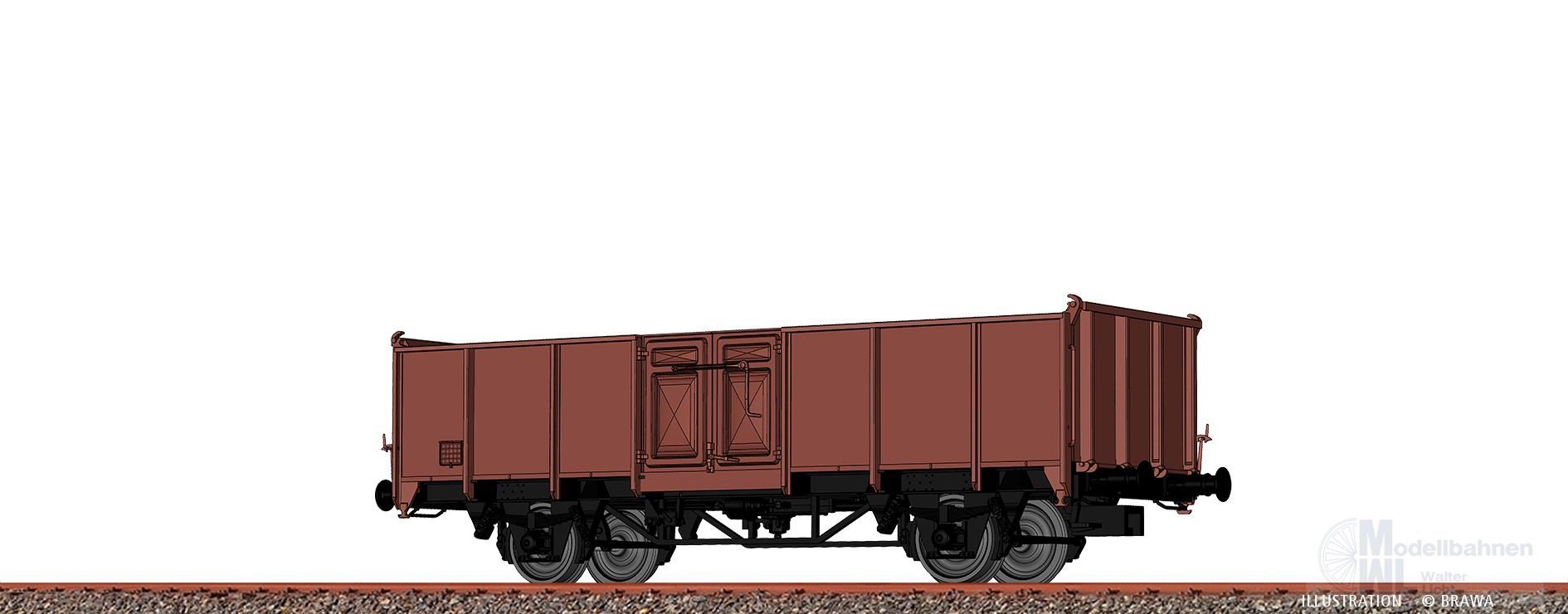 Brawa 50072 - Güterwagen offen SNCB Ep.IV 01 88 501 8 610-2 H0/GL