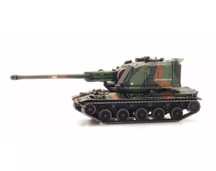 ARTITEC b.v. 6870434 - FR AMX 30 AUF 1 155mm Camo Train Load H0 1:87