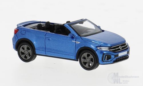 PCX-Models 870603 - VW T-Roc Cabriolet offen metallic-blau 2022 H0 1:87