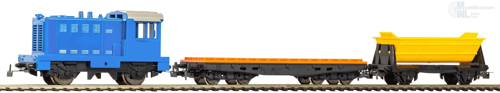 Piko 57098 - Start-Set PIKO myTrain Diesellok mit Klemmbaustein- und Selbstentladewg.