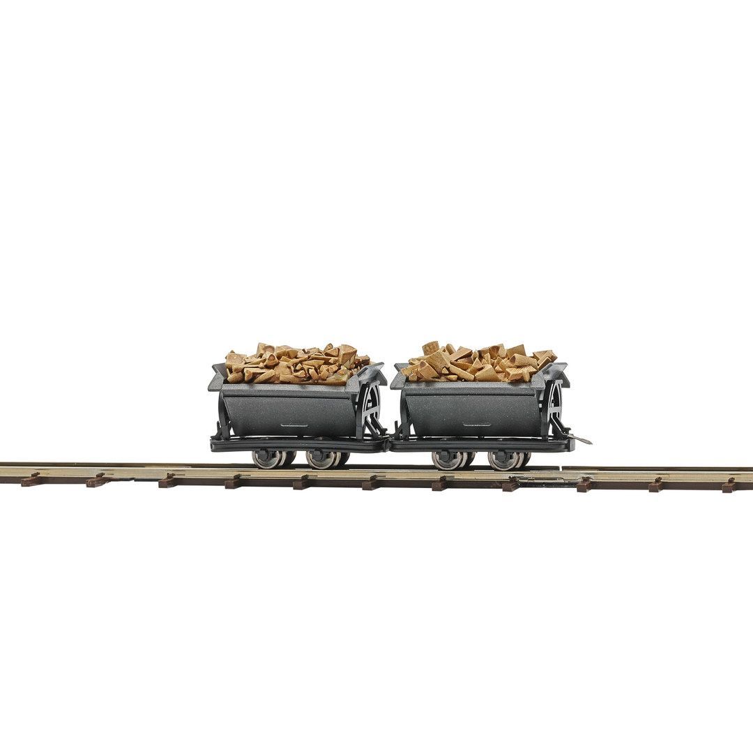 Busch 12262 - 2 Loren mit Spaltholz H0 1:87