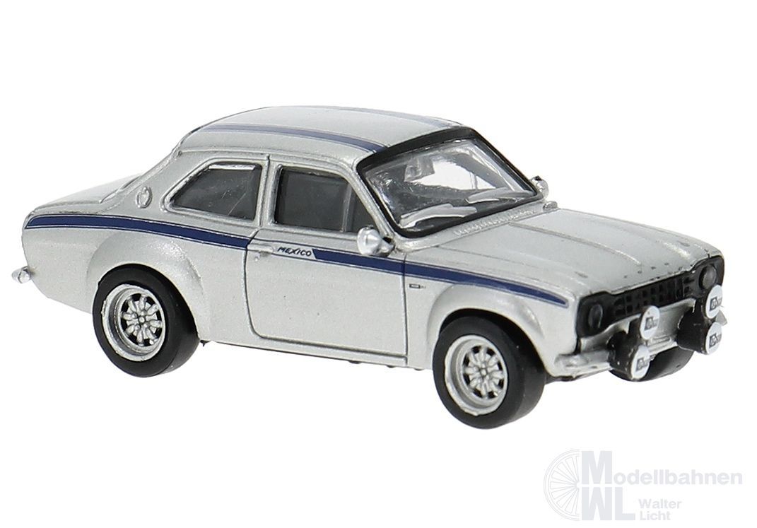 Brekina 19072 - Ford Escort RS 1800 Mk1 Mexico silber H0 1:87