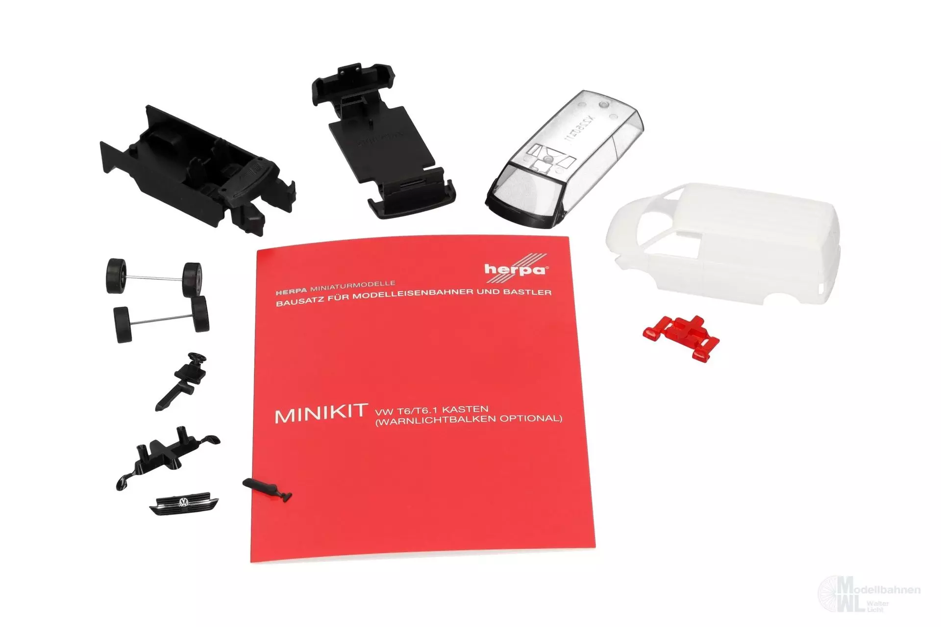 Herpa 014267 - MiniKit VW T6.1 Kasten, weiß H0 1:87