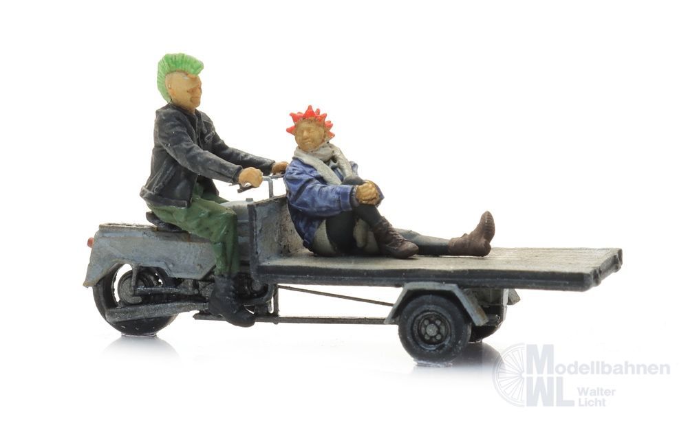 ARTITEC b.v. 387.712 - Lastenrad mit Punks H0 1:87 Fertigmodell