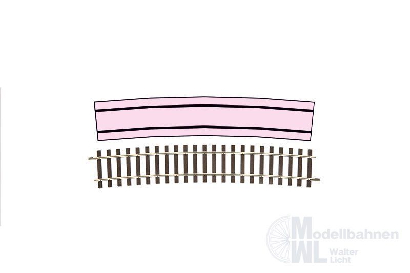 Lenz 45025 - Gleis gebogen 11,25° R10 Radius 1649,39 Spur 0