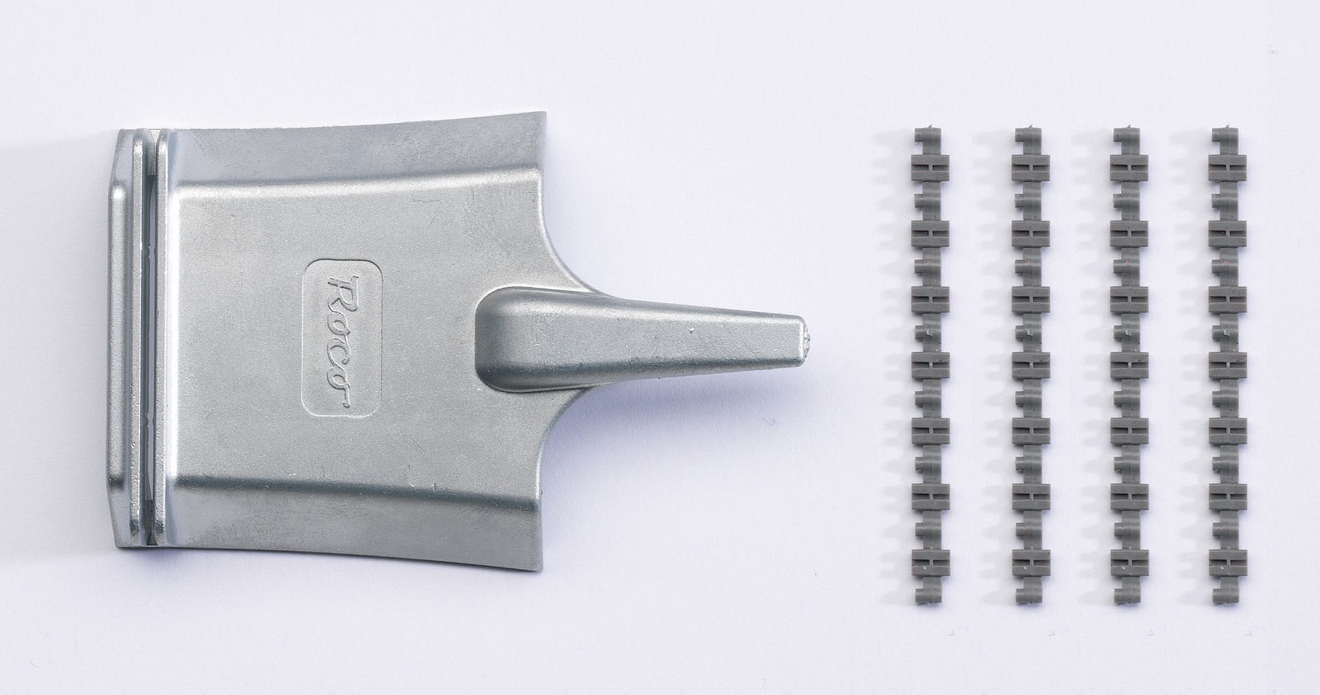 Roco 61192 - Isolierschienenverbinder 28 Stück und Montagewerkzeug  GeoLine H0/GL