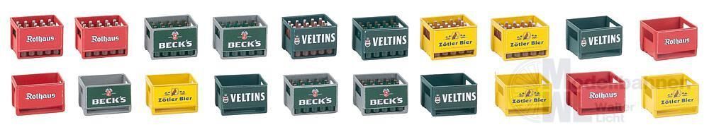 Pola 333229 - Bierkästen mit Flaschen 20 Stück LGB 1:22,5