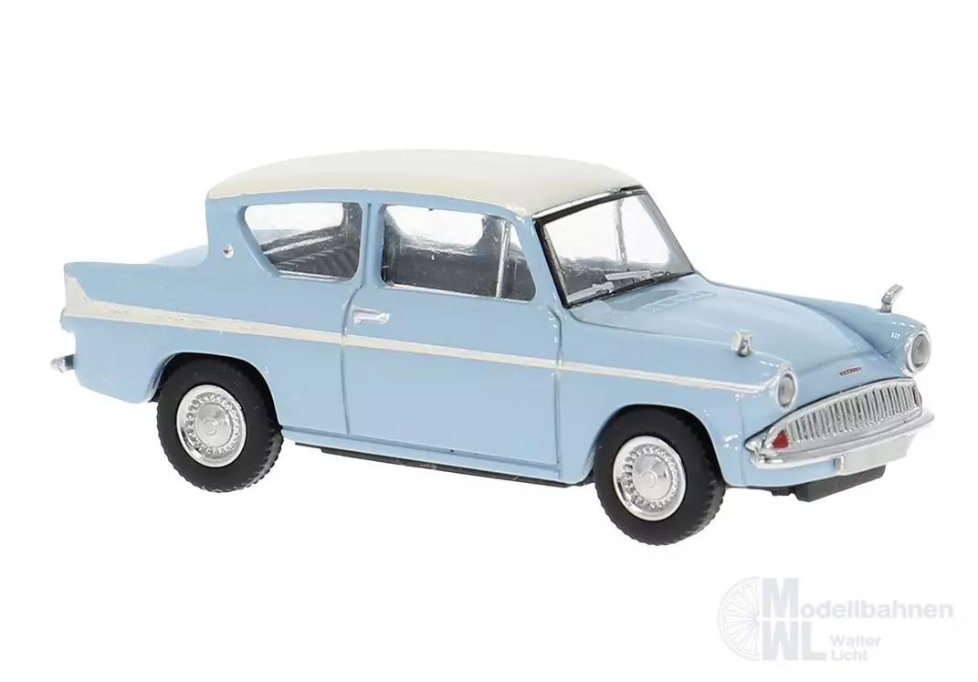 Brekina 19330 - Ford Anglia in blau H0 1:87
