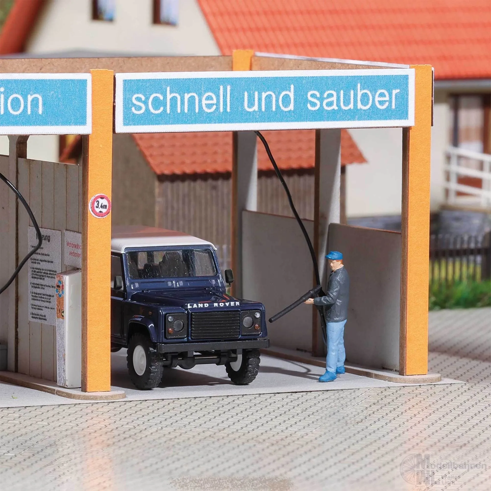 Busch 79943 - A-Set: An der Waschbox H0 1:87