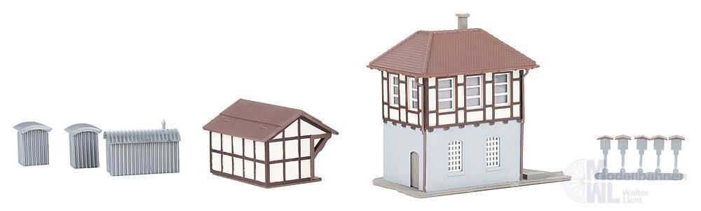Faller 222239 - Blockstelle mit Streckenaussc N 1:160