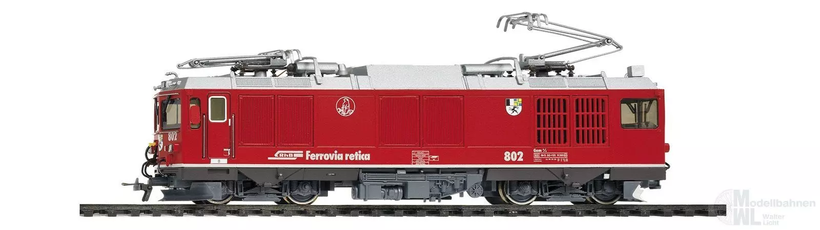 Bemo 1267122 - Zweikraftlok Gem 4/4 802 RhB Ep.V/VI modernisiert H0m