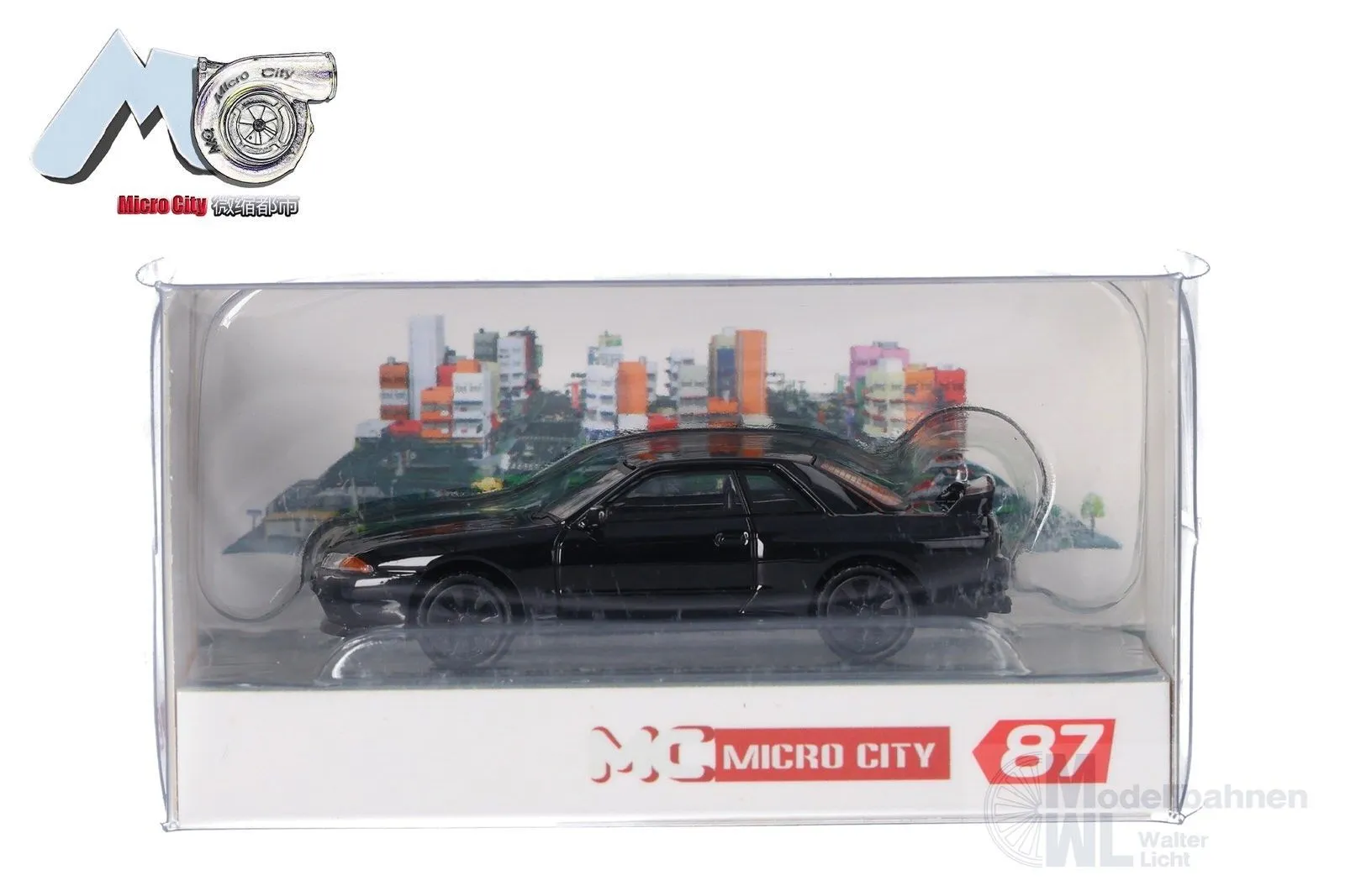 Herpa 87MC000091 - Nissan Skyline GTR32 schwarz H0 1:87