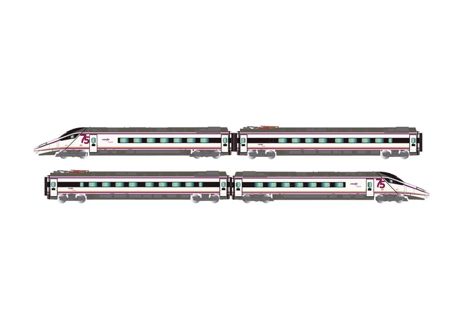 Arnold 2578S - Triebzug S-114 RENFE Ep.VI 4.tlg. N 1:160 Sound