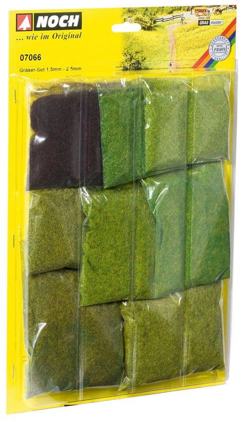 Noch 07066 - Grasfaser-Sortiment, kurz G/0/H0/H0e/H0m/TT/N/Z