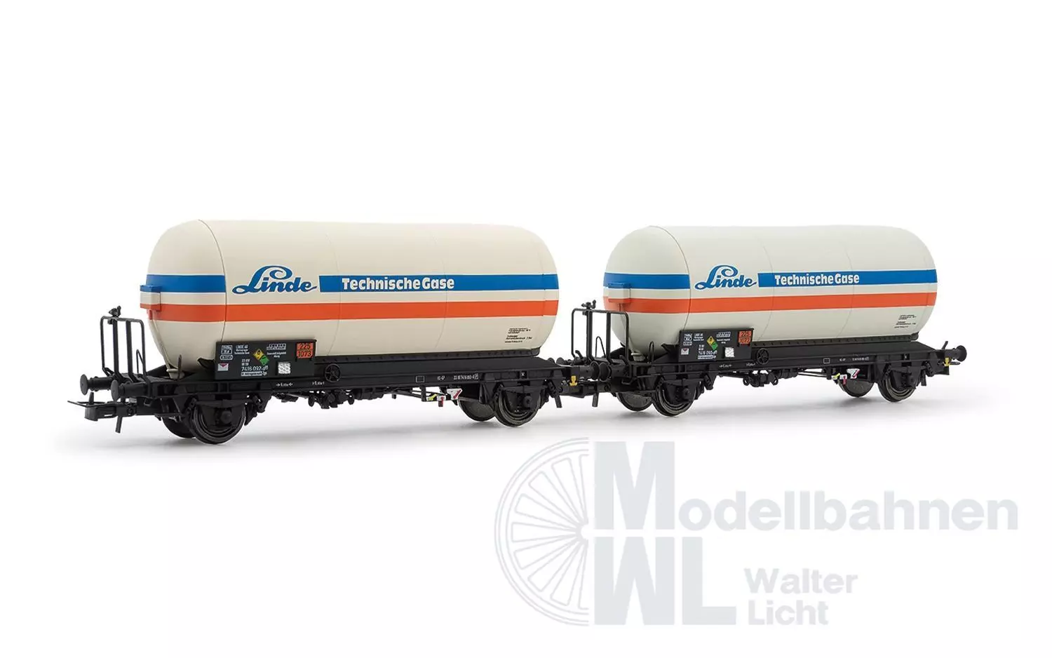 Rivarossi 6643 - Gaskesselwagen DB Ep.IV 2.tlg. Linde H0/GL