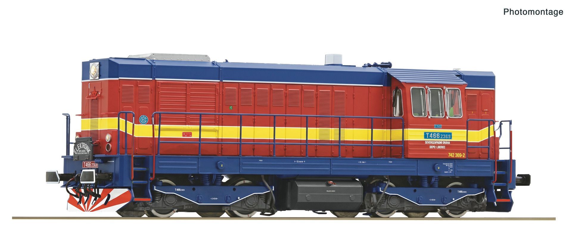 Roco 7300134 - Diesellok T466 CSD Ep.IV H0/GL
