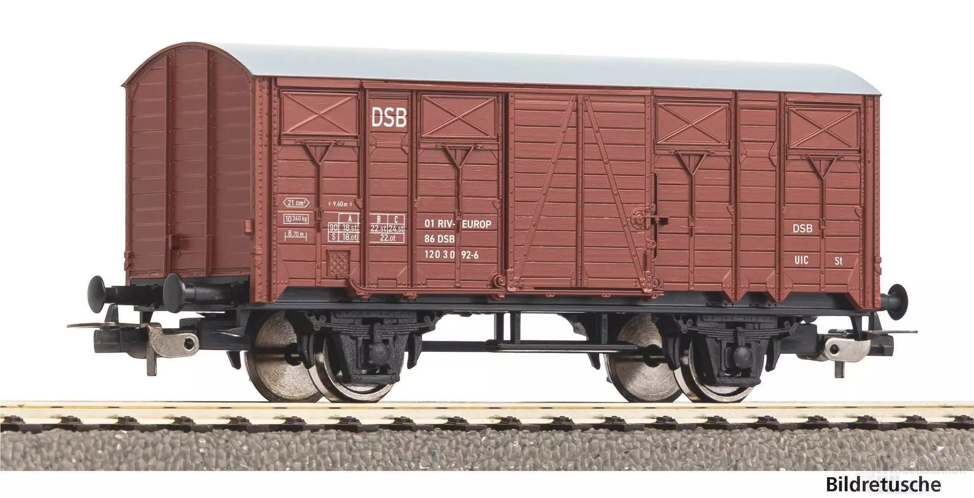 Piko 27732 - Güterwagen ged. DSB Ep.IV Gkks H0/GL