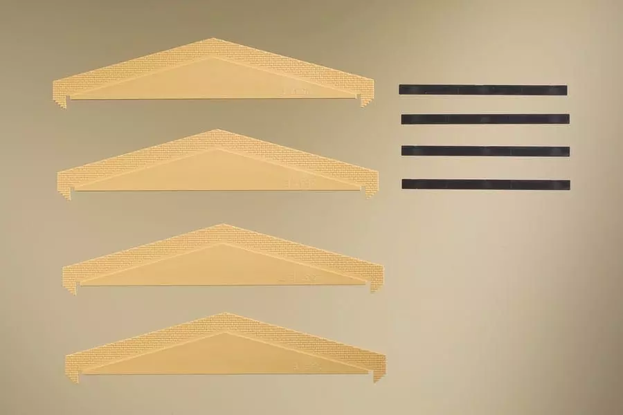 Auhagen 80419 - Brandschutzmauern gelb H0 1:87