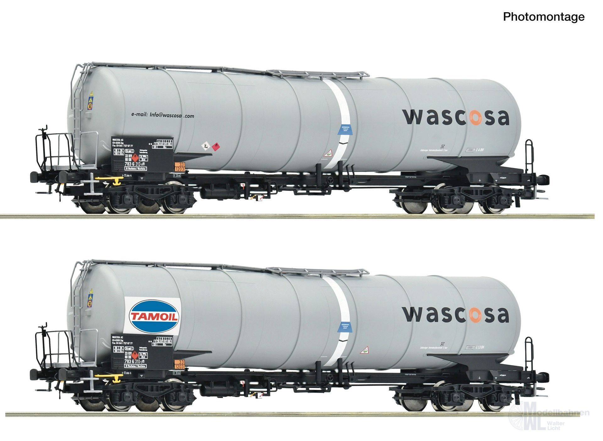 Roco 6600232 - Kesselwagen Set WASCOSA Ep.VI 2.tlg. H0/GL
