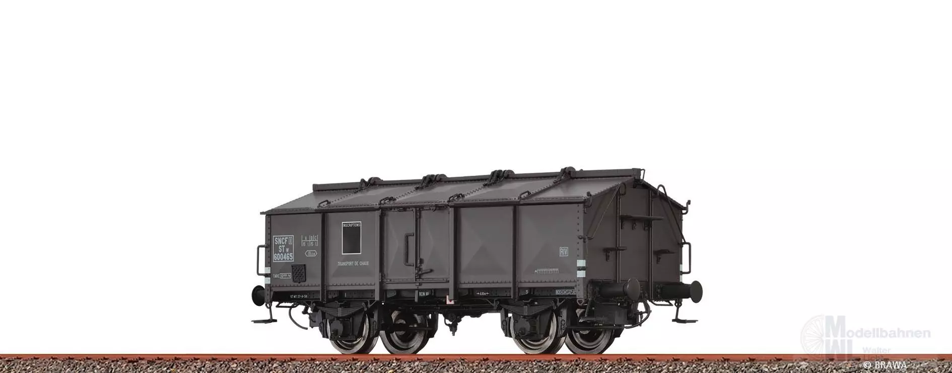 Brawa 50644 - Klappdeckelwagen SNCF Ep.III STw H0/GL