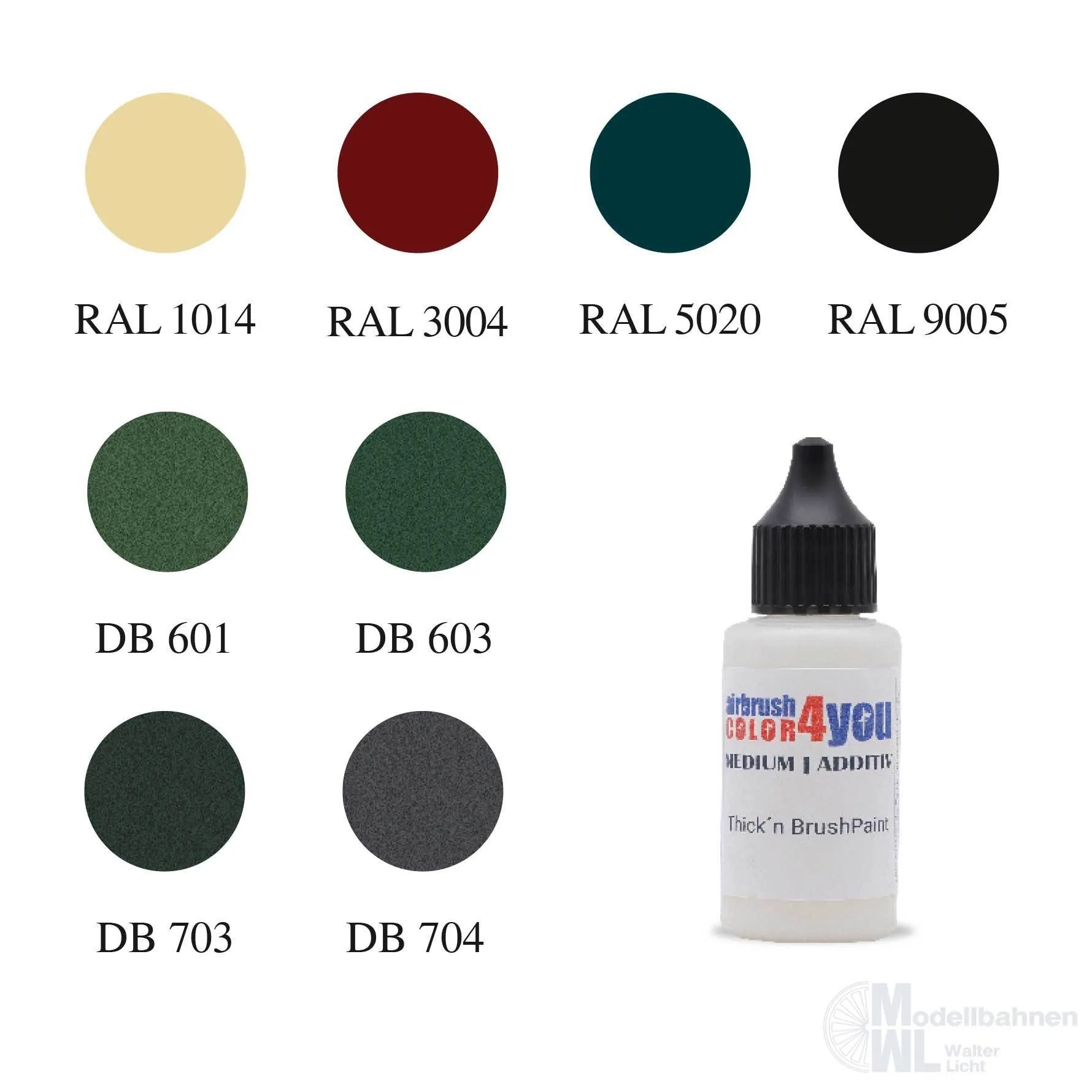 Busch 961515519 - Farbset Deutsche Bahn 9 x 30ml