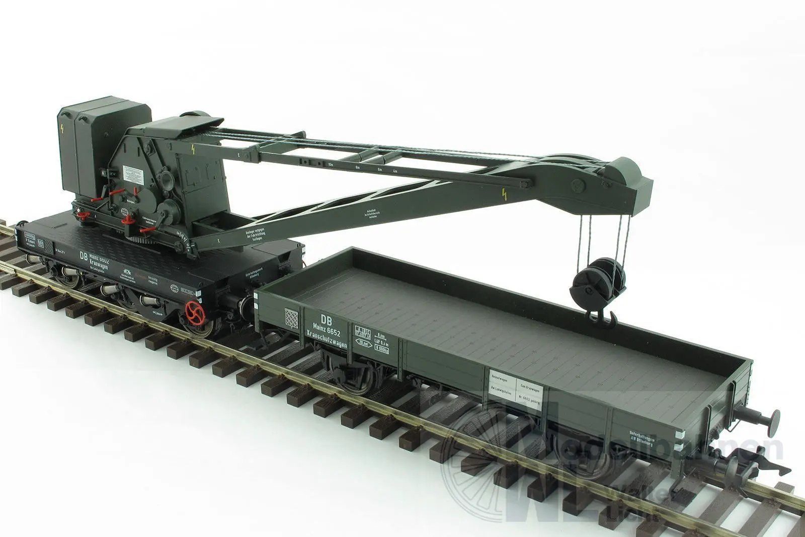 Lenz 42450-02 - Kran Wyhlen 10t, DB, Epoche 3, mit KranschutzwagenSpur 0