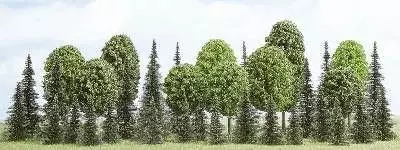 Busch 6490 - Mischwald (35 Stck) H0 1:87