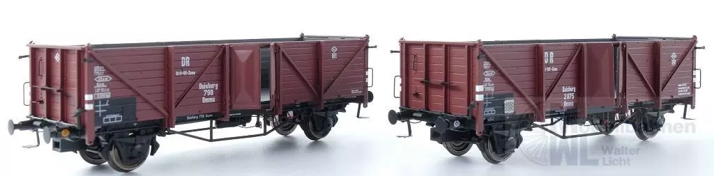 Exact Train 20360 - Güterwagen Set DR Ep.III Omm37 Duisburg 2.tlg. H0/GL