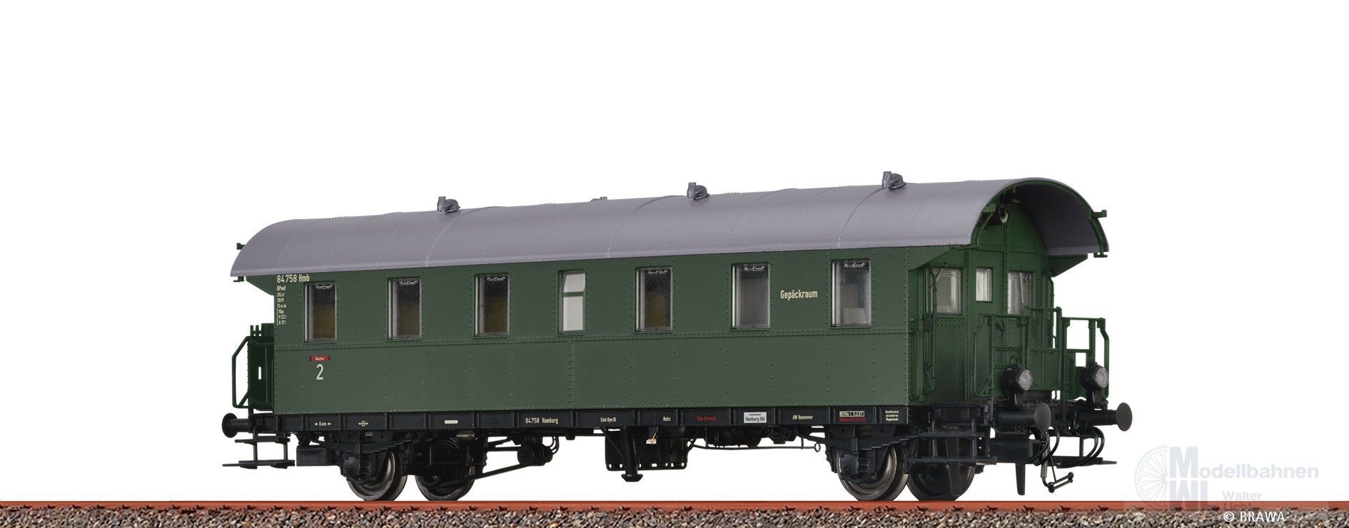Brawa 46773 - Einheits-Durchgangswagen DB Ep.III BPwif-28 H0/GL