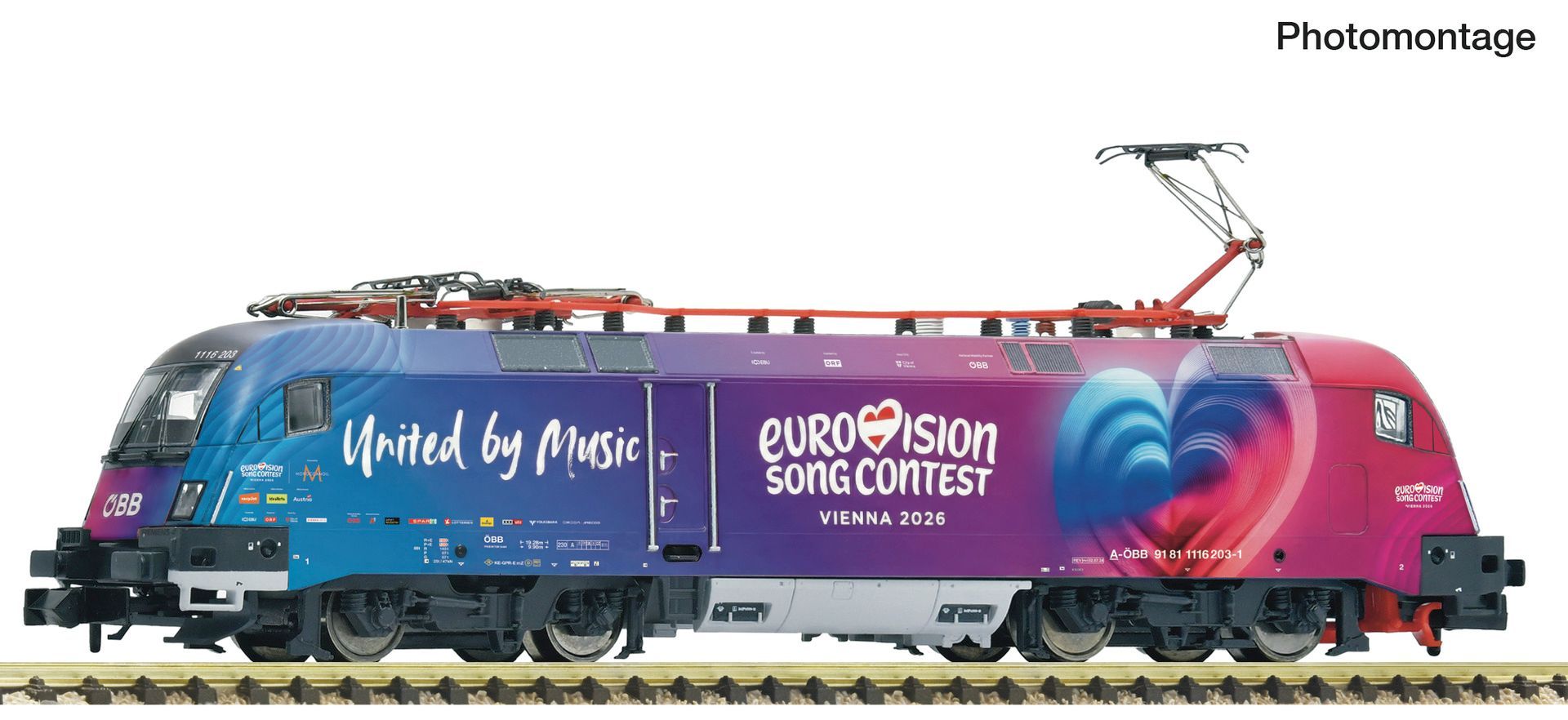 Fleischmann 7570095 - E-Lok BR 1216 203-1 ÖBB Ep.VI ESC 2026 N 1:160 Sound