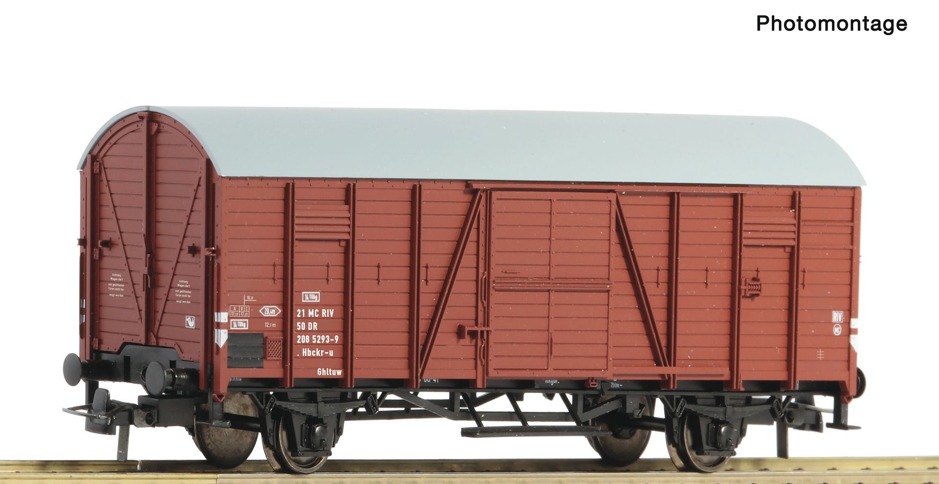 Roco 6600373 - Gedeckter Güterwagen Hbckr-u DR