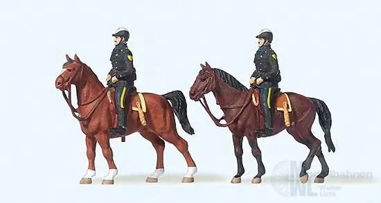 Preiser 10397 - Berittene Polizei USA H0 1:87