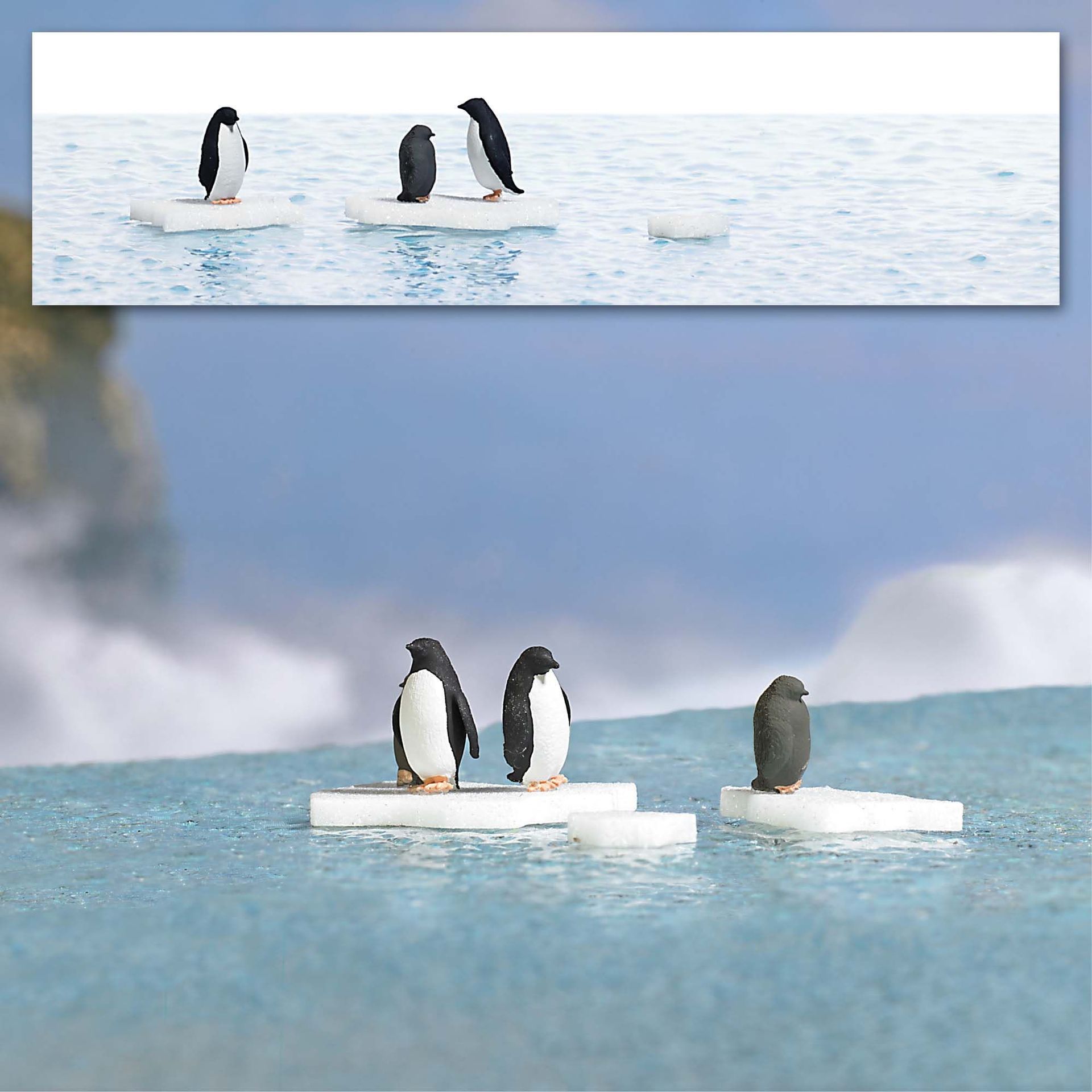 Busch 7923 - A-Set: Pinguine auf Eis H0 1:87 Busch 7923 - A-Set: Pinguine auf Eis H0 1:87