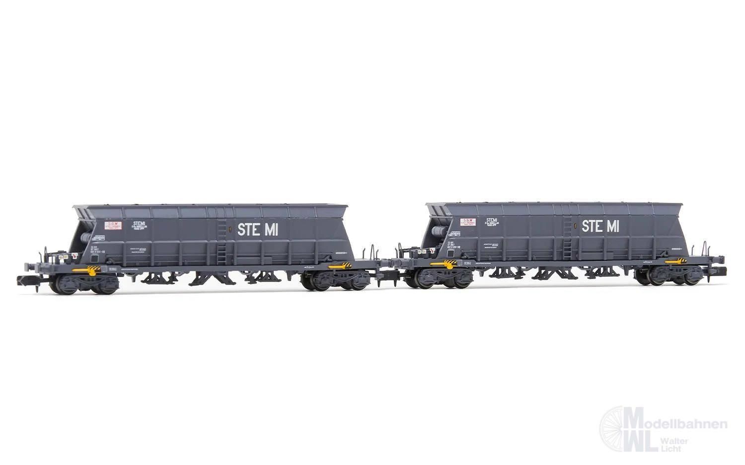 Arnold 6615 - Selbstentladewagen Set SNCF Ep.IV 2.tlg. S.G.W. / STEMI N 1:160