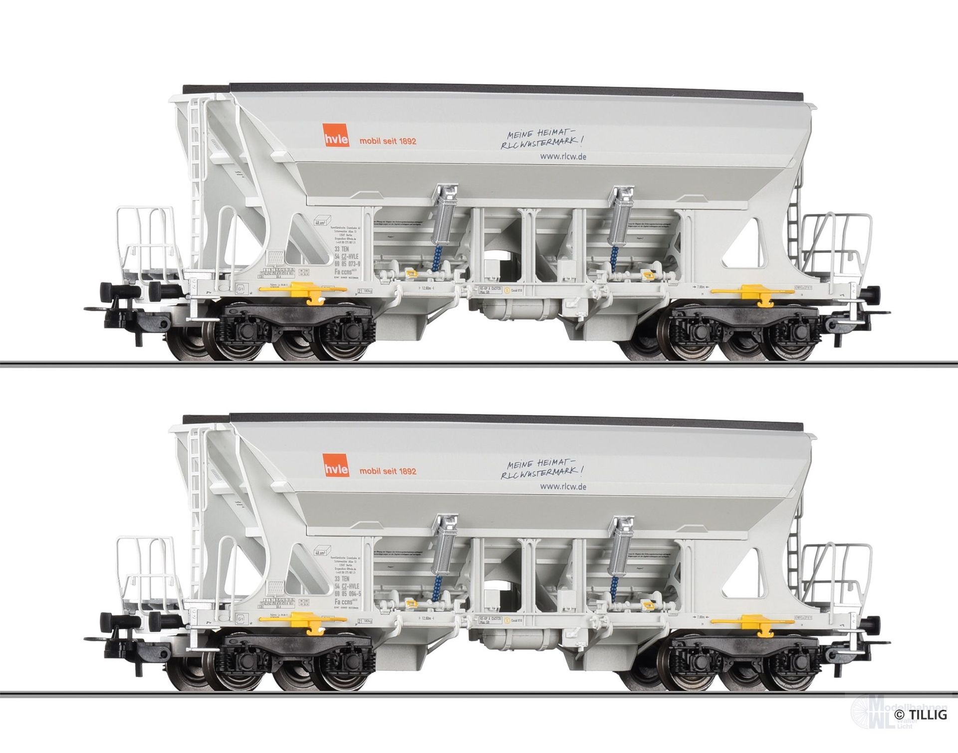 Tillig 70086 - Selbstentladewagen HVLE Ep.VI 2.tlg. Faccns H0/GL