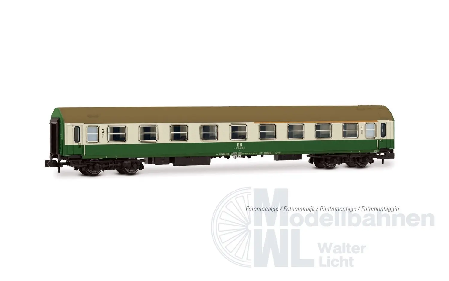 Arnold 4482 - Personenwagen Set DR Ep.IV 3.tlg. OSShD-Wagen Set 1 N 1:160