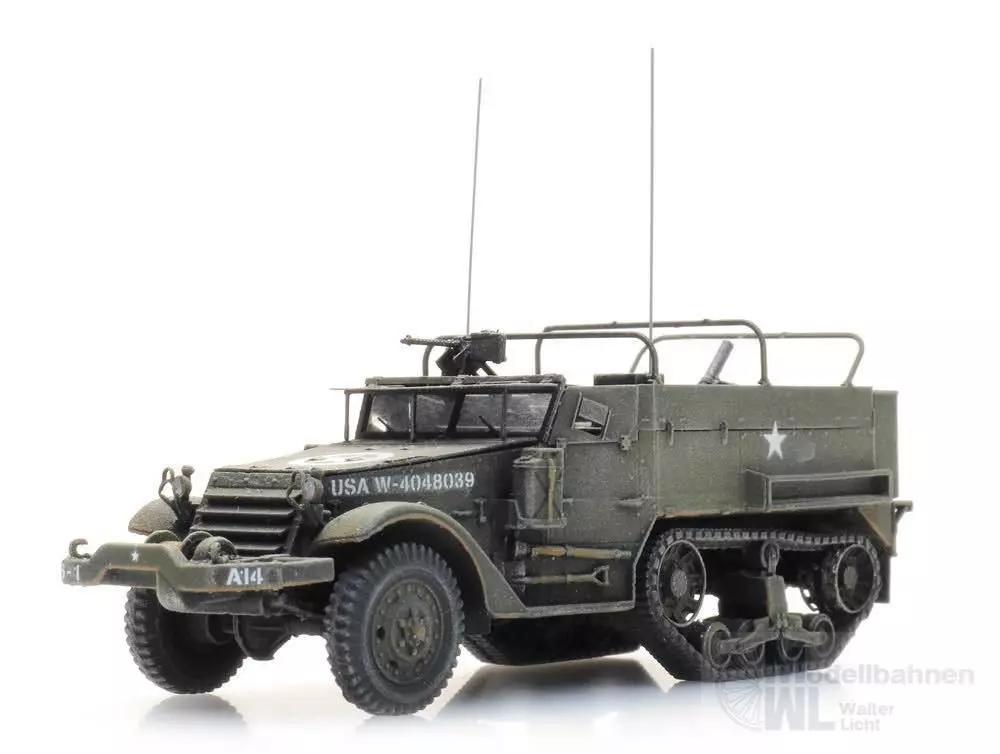 ARTITEC b.v. 6870438 - US M4A1 halftrack 81mm mortar H0 1:87