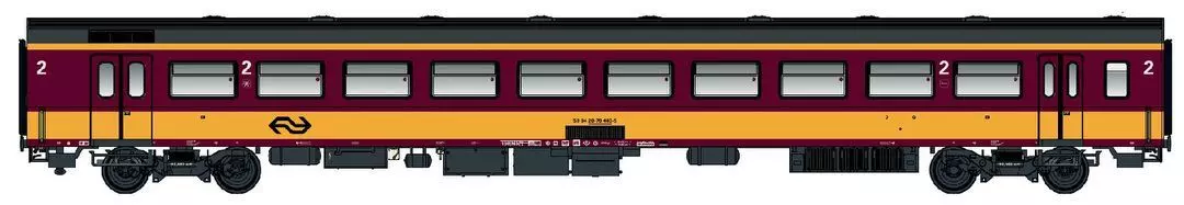 LS Models 44264 - Personenwagen ICR 2.Kl. B10 NS Ep.VI Benelux H0/GL
