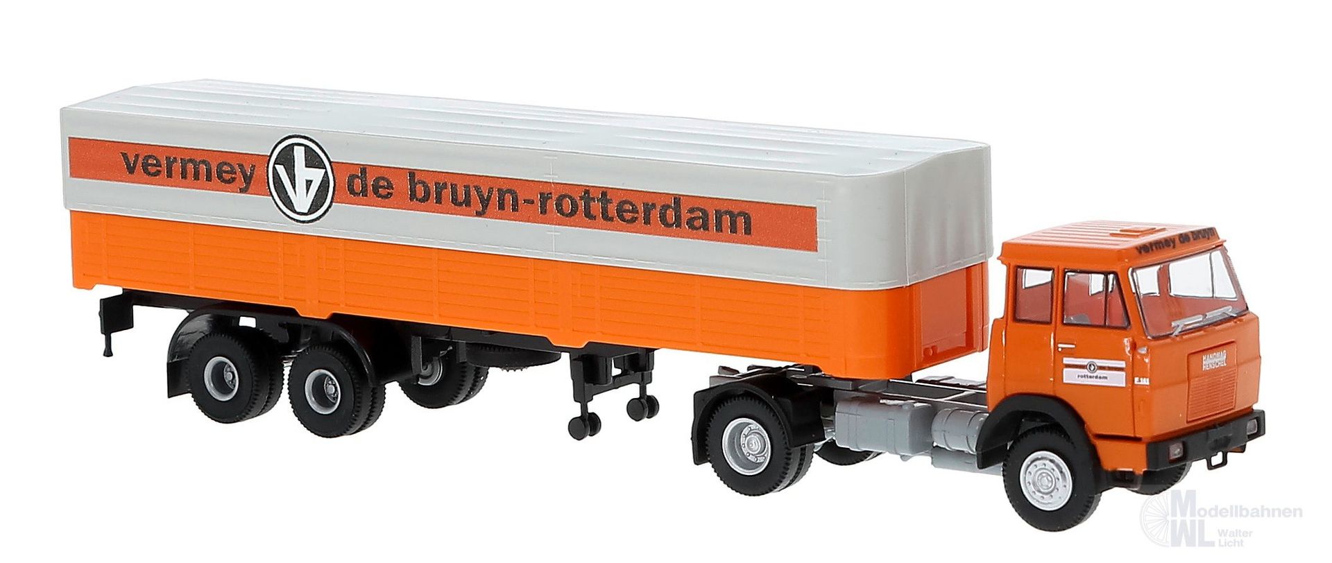 Brekina 82260 - Henschel F 161 Sattelzug Vermey de Bruyn, Plane grau H0 1:87 Brekina 82260 - Henschel F 161 Sattelzug Vermey de Bruyn, Plane grau H0 1:87