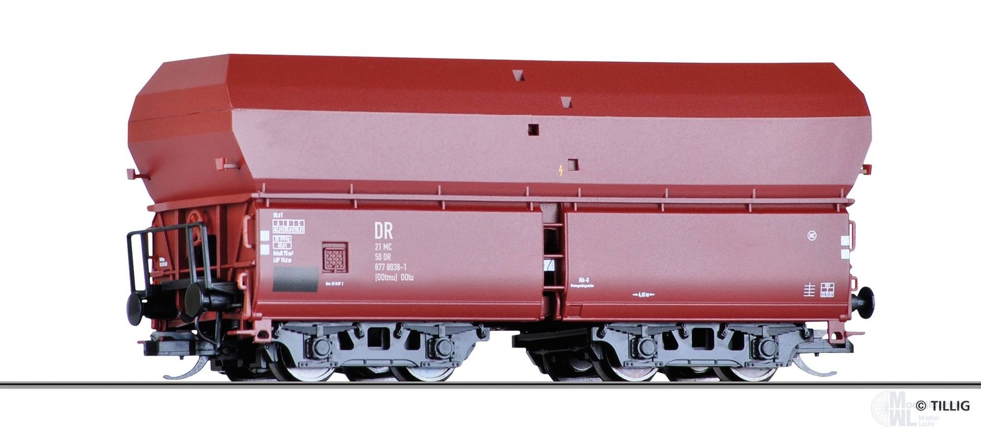 Tillig 15179 - Selbstendladewagen DR Ep.IV OOtu TT 1:120