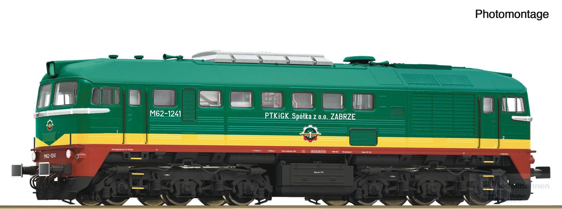 Roco 7300066 - Diesellok M62 PTKiGK Ep.V/VI H0/GL Roco 7300066 - Diesellok M62 PTKiGK Ep.V/VI H0/GL
