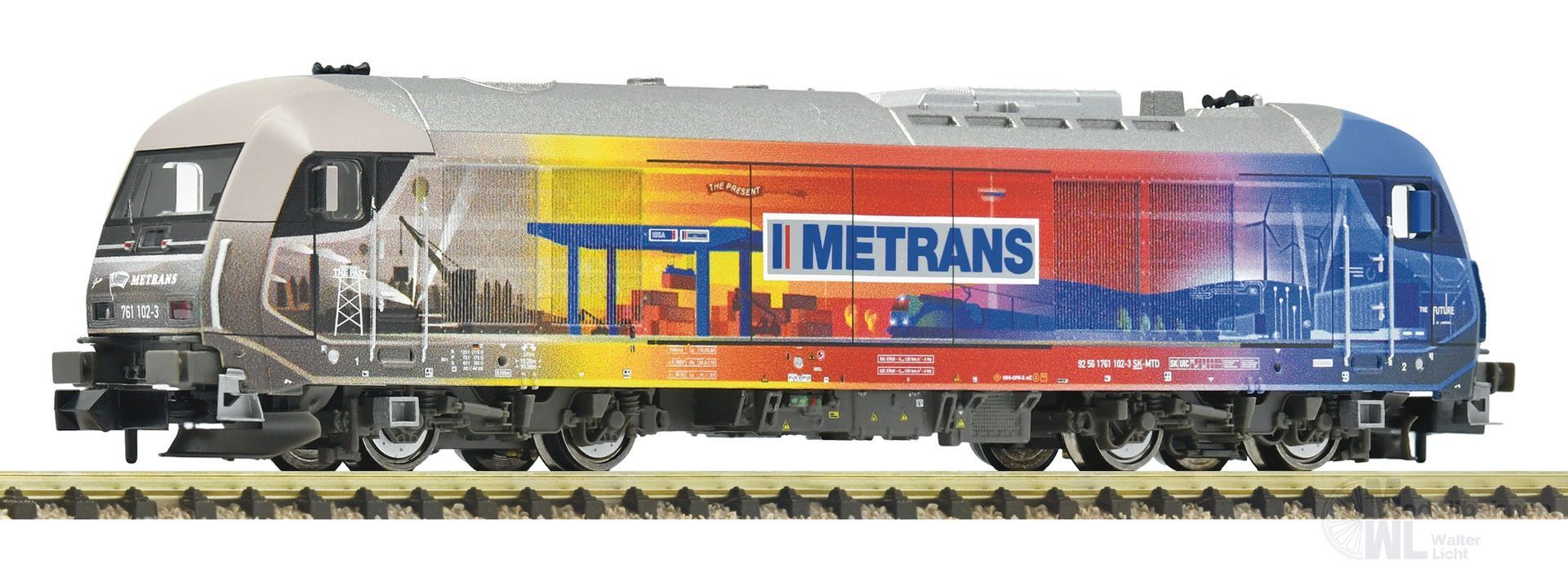 Fleischmann 7370029 - Diesellok BR 761 102-3 METRANS Ep.VI N 1:160 Sound Fleischmann 7370029 - Diesellok BR 761 102-3 METRANS Ep.VI N 1:160 Sound