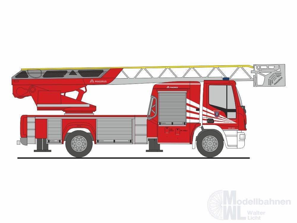 Rietze 68591 - Magirus DLK ´18 FW Koblenz H0 1:87